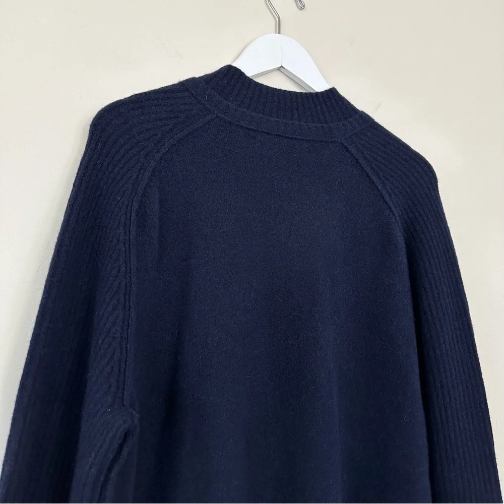 John Varvatos Knit Wool Blend Navy Sweater